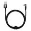 Cable USB A Plug - IP Lightning Plug 90° Angled 1.0m 20W 2.4A, Black MVP Elbow BASEUS thumbnail 2