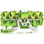 4-conductor ground terminal block with push-button 2.5 mm² green-yello thumbnail 2