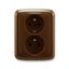 5583A-C02357 R2 Double socket outlet with earthing pins, shuttered, with turned upper cavity, with surge protection thumbnail 35
