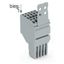 2-conductor female connector Push-in CAGE CLAMP® 1.5 mm² gray thumbnail 3