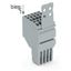 2-conductor female connector Push-in CAGE CLAMP® 1.5 mm² gray thumbnail 2