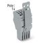 1-conductor female connector Push-in CAGE CLAMP® 1.5 mm² gray thumbnail 2