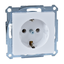 SCHUKO socket-outlet, screw terminals, active white, glossy, System M thumbnail 4