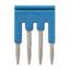 Short bar for terminal blocks 1 mm² push-in plus models, 4 poles, blue thumbnail 3