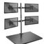 Quad Display Bracket w/ Pole & Desk Clamp Securely mount 4 desktop monitors to an office desk thumbnail 2