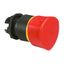 Osmoz non illuminated stay-put mushroom head - push-turn EN 418 - red Ø40 thumbnail 1