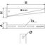 AW 30 11 A4 Wall and support bracket with welded head plate B110mm thumbnail 2