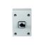 On-Off switch, P3, 63 A, 3 pole, surface mounting, with black thumb grip and front plate, in steel enclosure thumbnail 2