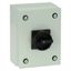 Main switch, P1, 40 A, surface mounting, 3 pole, 1 N/O, 1 N/C, STOP function, With black rotary handle and locking ring, Lockable in the 0 (Off) posit thumbnail 8