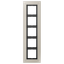 cover frame LS-plus stainless steel 5-way thumbnail 2