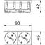 STD-D3 SWGR2 Socket 33°, double protective contact 250V, 10/16A thumbnail 2