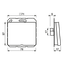 Afdekking SL500 alpin wit v.kabelinvoer thumbnail 5