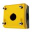 Surface mounting enclosure, 1 hole, black/yellow thumbnail 1