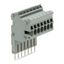 Modular TOPJOB®S connector modular for jumper contact slot gray thumbnail 1