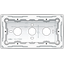 Double surface-mounting box for all flush-mounting devices from the Or thumbnail 3