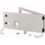 Opening metal front plate for drawer, NZM, ventilated, IP31, H=225mm, grey thumbnail 1