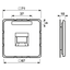 Centre plate for modular jack sockets 569-1WE thumbnail 3