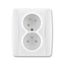 5593E-C02357 04 Double socket outlet with earthing pins, shuttered, with turned upper cavity, with surge protection ; 5593E-C02357 04 thumbnail 6