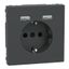 Merten - USB charger + schuko socket-outlet - 2.4A 16A - anthracite thumbnail 3