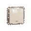 Sedna Design & Elements, 2-way switch 16AX Blue Locator LED, beige thumbnail 4