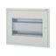 Complete flush-mounted flat distribution board with window, white, 24 SU per row, 2 rows, type C thumbnail 3