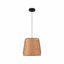 STOOD PENDANT LAMP 1XE27 NEGRO + WOOD MAX 20W thumbnail 1