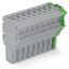1-conductor female connector Push-in CAGE CLAMP® 4 mm² gray, green-yel thumbnail 1