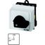 On-Off switch, T0, 20 A, service distribution board mounting, 4 contact unit(s), 6 pole, 2 N/O, with black thumb grip and front plate thumbnail 1