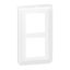 PLATE 2X2 MODULES WHITE VERTICAL MOUNTING INT 57 MM thumbnail 2