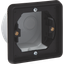 Splashproof single flush-mounting box for one function, black thumbnail 2