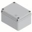 JUNCTION BOX WITH HIGH CAPACITY BOTTOM AND PLAIN SCREWED LID - IP56 - INTERNAL DIMENSIONS 190X140X110 - SMOOTH WALLS - GREY RAL 7035 thumbnail 2