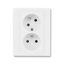 5593H-C02357 03 Double socket outlet with earthing pins, shuttered, with turned upper cavity, with surge protection thumbnail 76