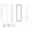 Sheet steel door right for 2 door enclosures H=2000 W=400 mm thumbnail 3