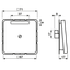 Cable outlet with strain relief 590NAA thumbnail 4