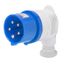 90° PLUG - IP44 - 3P+E 16A 200-250V 50/60HZ - BLUE - 9H - SCREW WIRING thumbnail 1