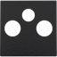 Finishing set for 2 single coax connections for TV and FM and a satell thumbnail 2