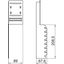 MVKG70130 Mounting and conn. profile for vertical convection grid 99x320x68 thumbnail 2