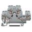 Component terminal block double-deck with 2K7 and 10K0 resistors gray thumbnail 2