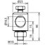 Clamping bolt  D 16mm Al with screw, nut and lock washer f. DEHNiso thumbnail 2