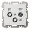 SANTRA 2XRTV-SAT ENDLINE FLUSH MOUNTED SOCKET n/f thumbnail 2