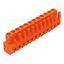 THT female header straight Pin spacing 5.08 mm orange thumbnail 1