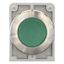 Illuminated pushbutton actuator, RMQ-Titan, flat, momentary, green, blank, Front ring stainless steel thumbnail 10