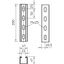 MSL4141P0400FS Profile rail perforated, slot 22mm 400x41x41 thumbnail 2