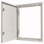 3-component flush-mounting door frame with door, open air, double-bit lock, IP43, HxW=1560x1200mm thumbnail 1