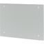 Section wide cover, closed, HxW=400x800mm, IP55, grey thumbnail 5