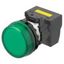 M22N Indicator, Plastic flat etched, Green, Green, 220/230/240 V AC, p thumbnail 1