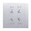 Art d'Arnould Epure universe TV-FM-SAT socket - brushed steel thumbnail 1