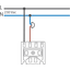 Splashproof, non-illuminable single push button 10 A/250 Vac with 4 co thumbnail 2