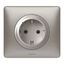 IN WALL CONNECTED POWER OUTLET SCHUKO STANDARD AUTO TERMINALS 16A TITANIUM thumbnail 2