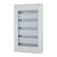 Complete surface-mounted flat distribution board with window, white, 24 SU per row, 5 rows, type C thumbnail 3